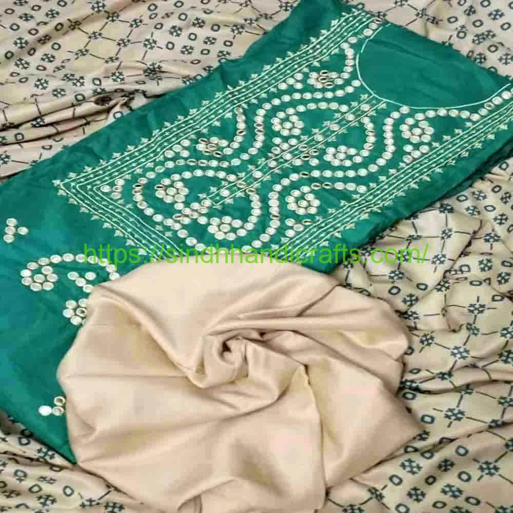 3pc Linen Embroidered Suit 3aa Summer Embroidered Linen Fabric Dress for Women