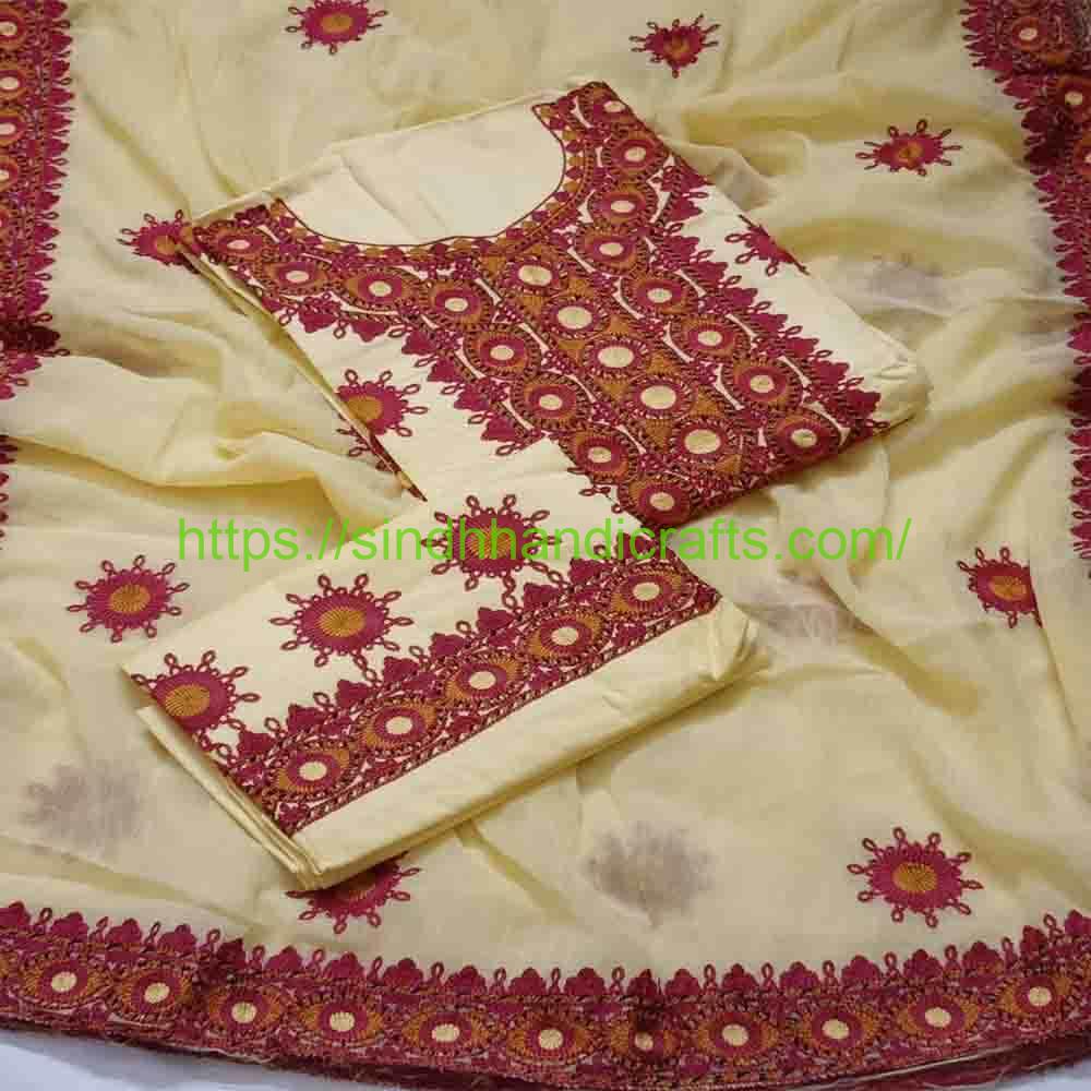 Aari work embroidered dress 3 Aari Work Embroidery Suit for Women