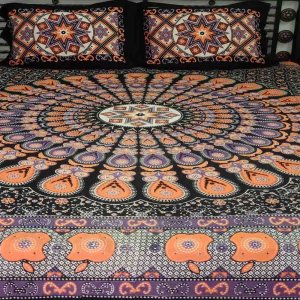 Floral bed sheet design