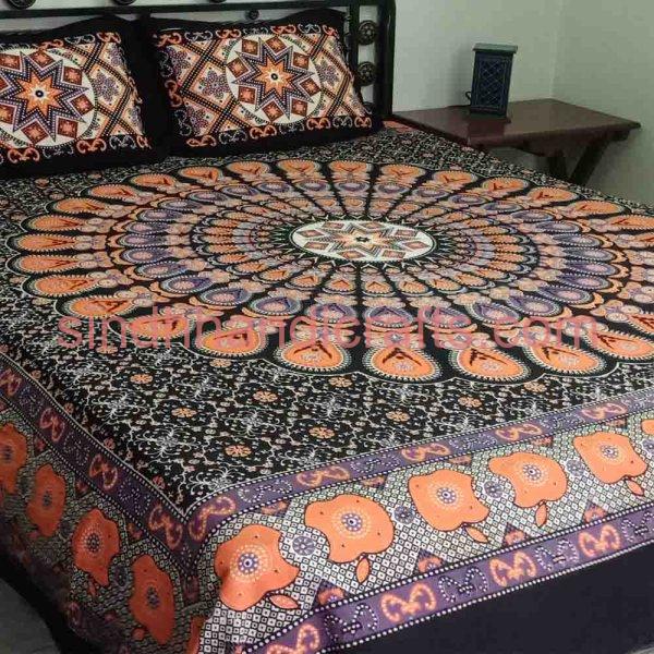 Floral bed sheet design
