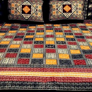 Trendy bed sheets with block print