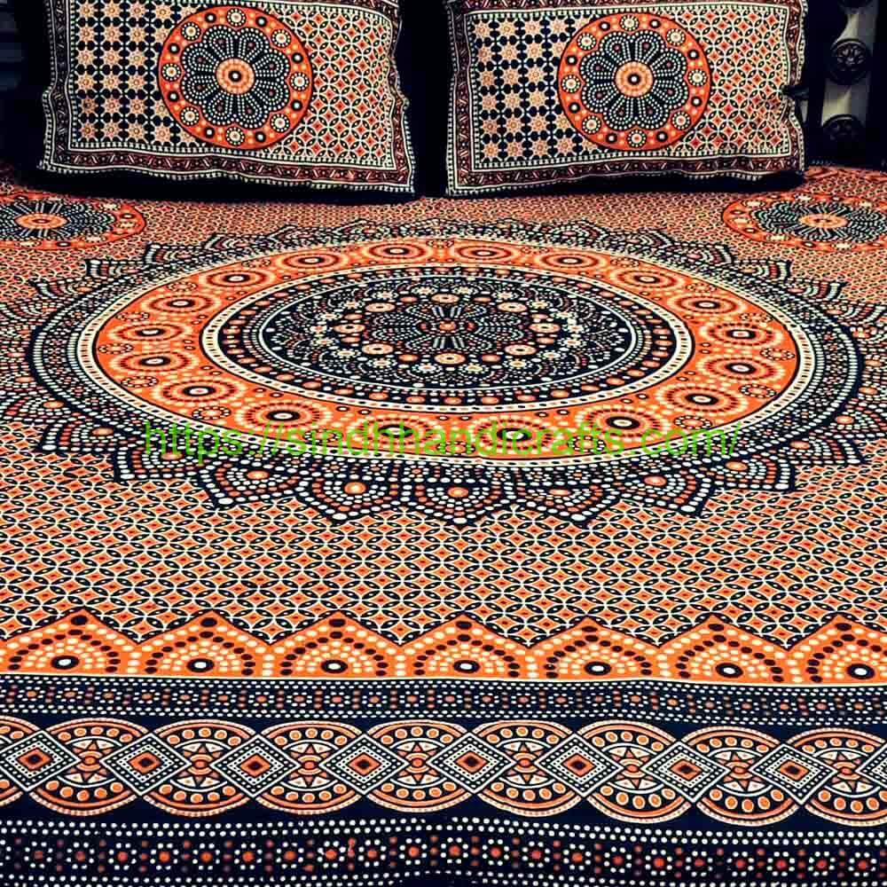 Block Print Bed Sheet 19a Cotton Bed Sheets sale