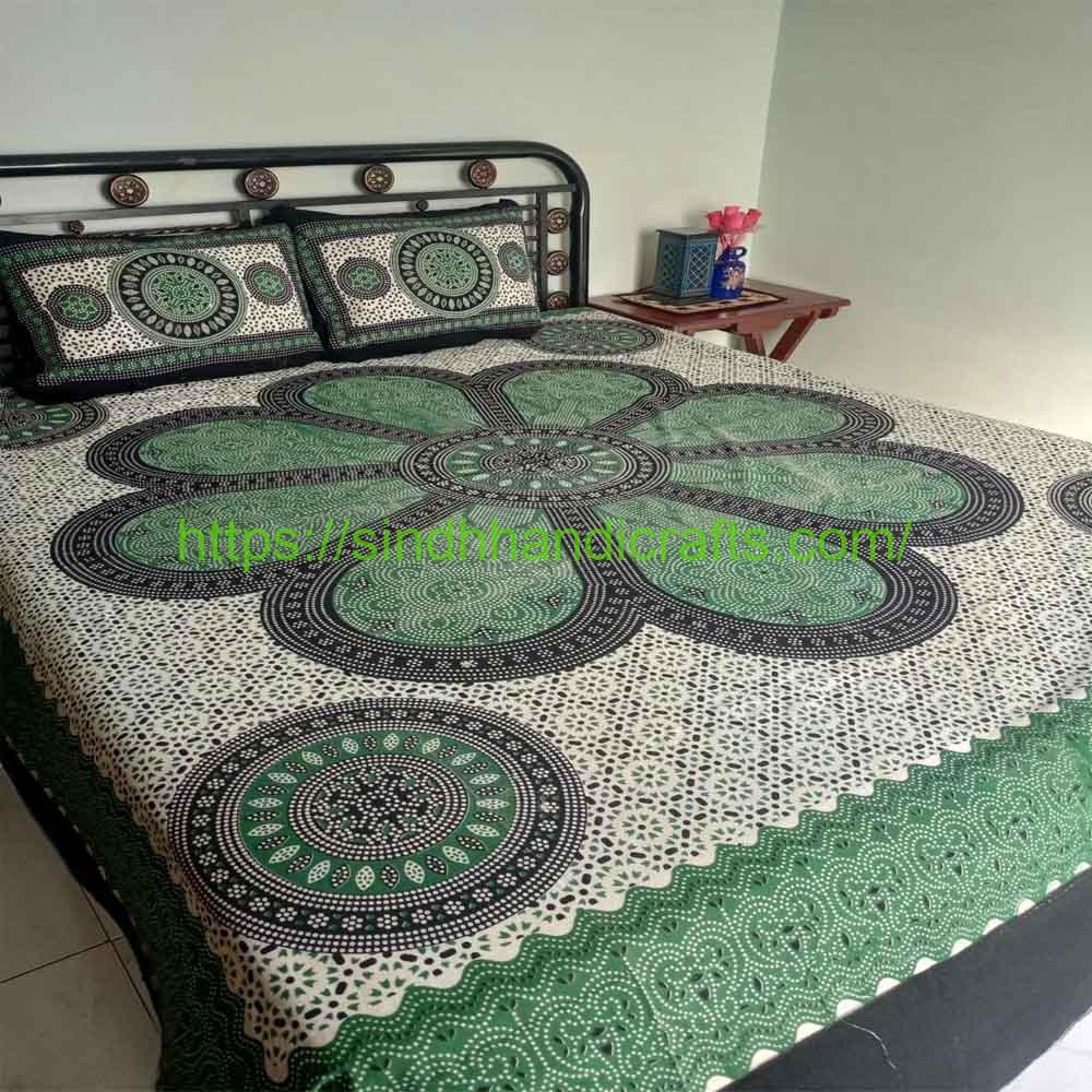 Block Print Bed Sheet 2 Floral print bed sheets design