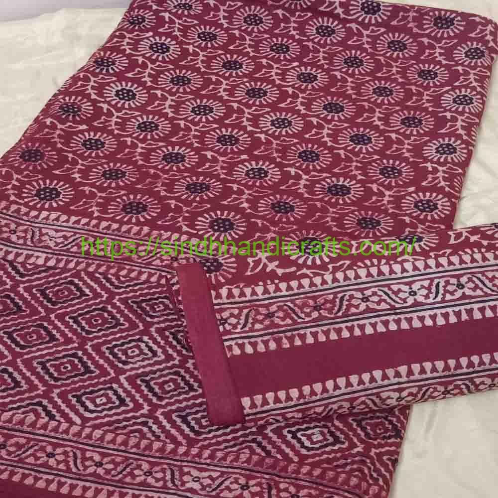 Block Print1 1 2pc Hand block print dress design