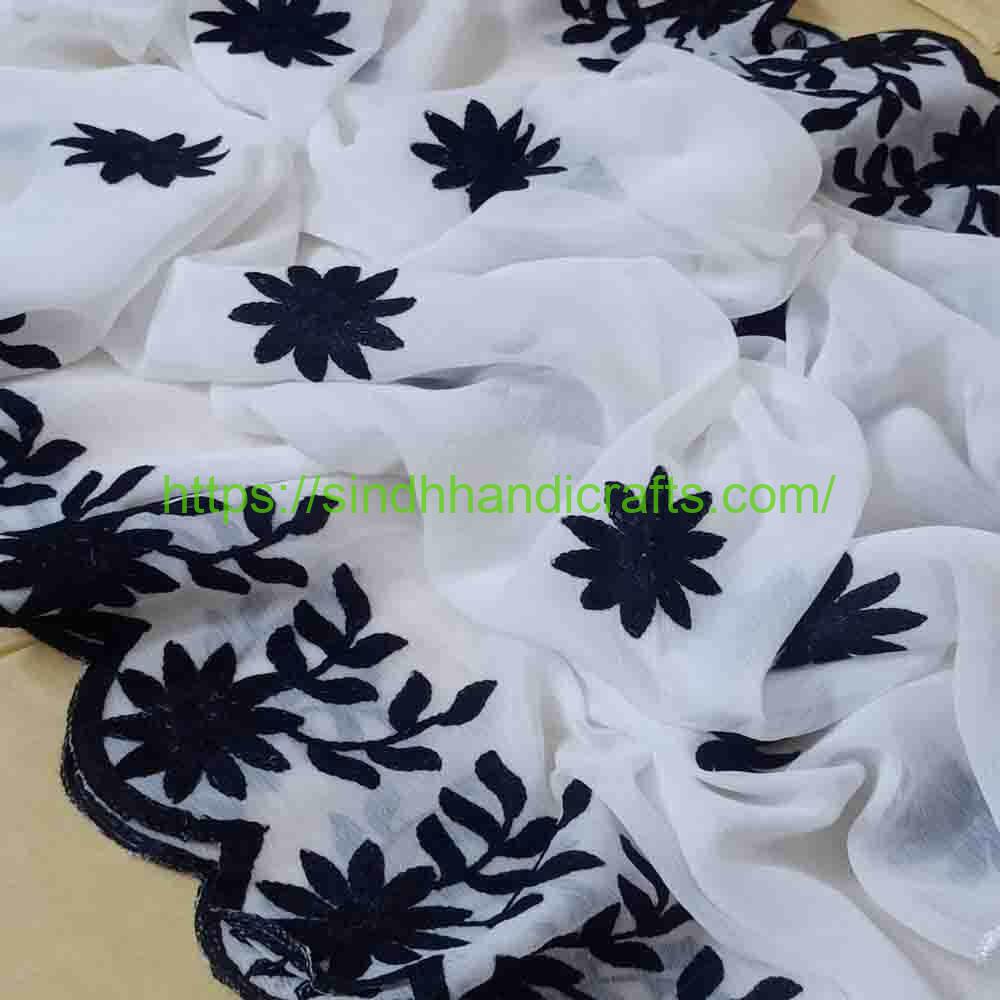 Chiffon Dupatta 10 Trendy Chiffon Dupatta Designs (Embroidered)