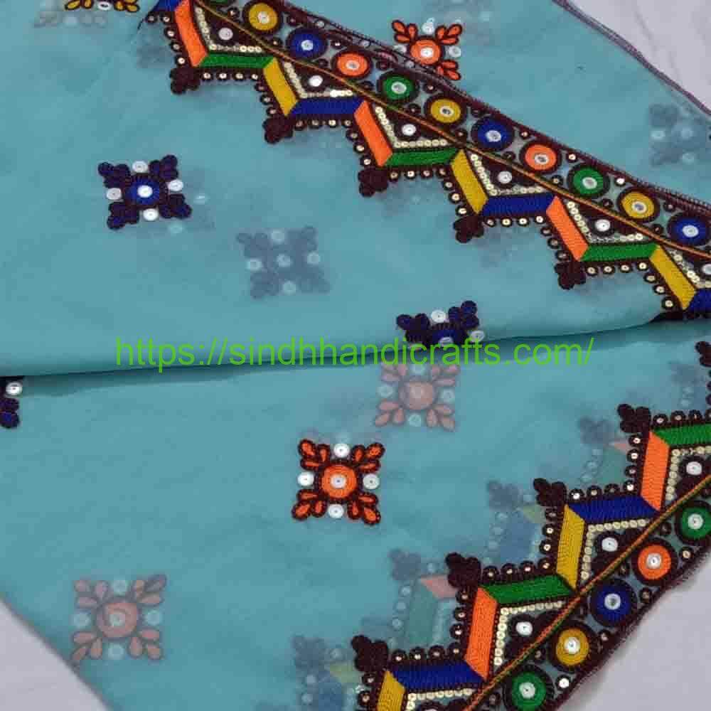 Crinkle Chiffon Embroidered Dupatta 3b Classy Crinkle Chiffon Dupatta