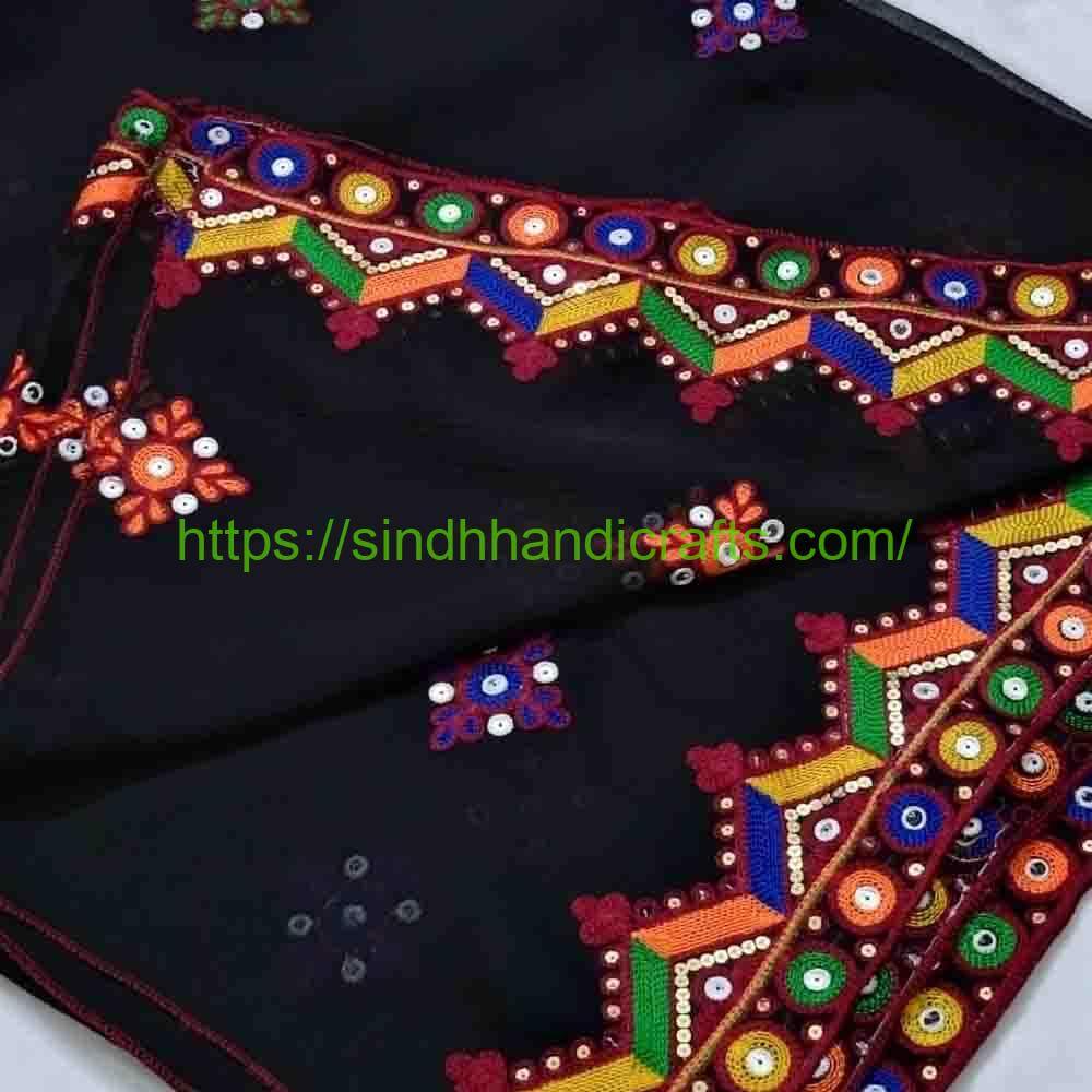 Crinkle Chiffon Embroidered Dupatta 4b Classy Chiffon Dupatta Online Pakistan