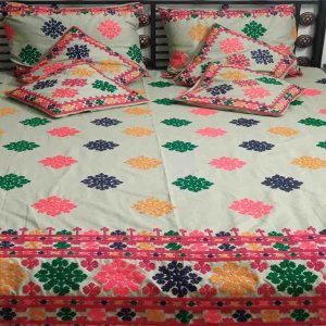 Sindhi embroidered bed sheets