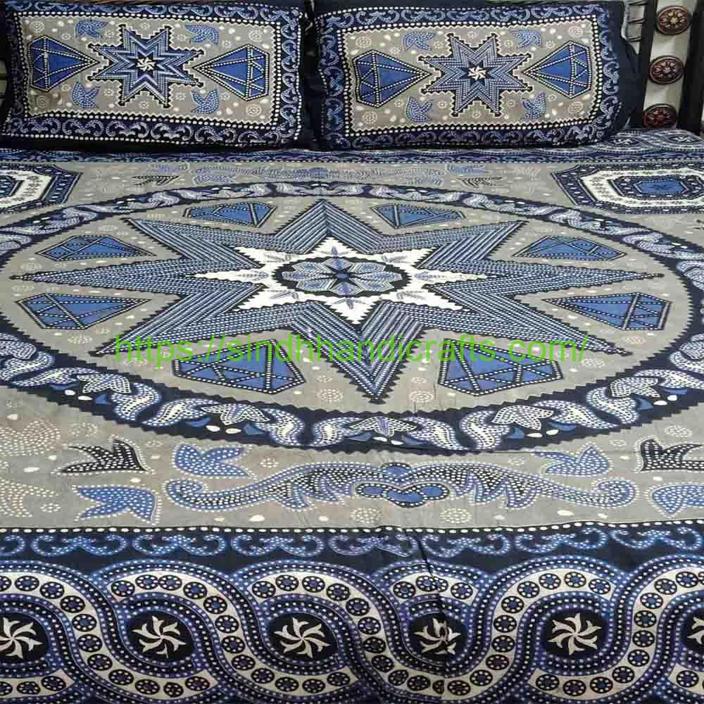 Floral Block Print Bed Sheet 2a Fancy Bed Sheets Design