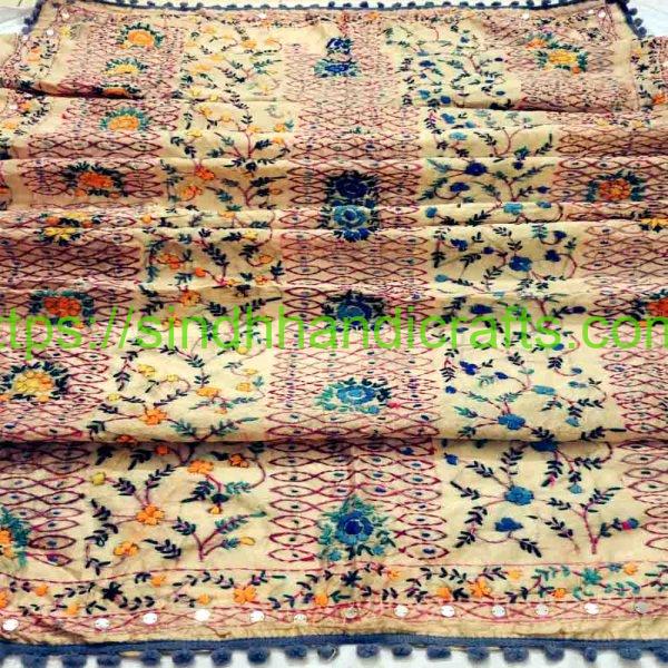 Traditional Hand Embroidery Organza Dupatta