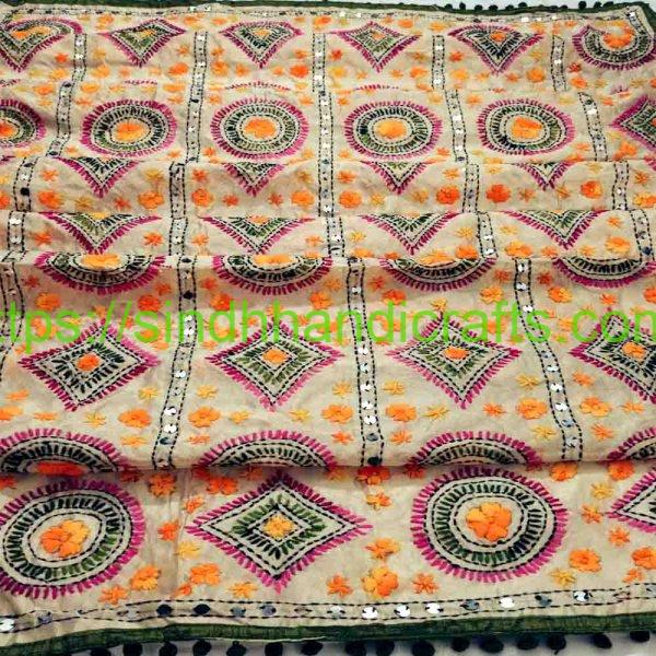 Stylish Heavy Embroidered Organza Fabric Dupatta