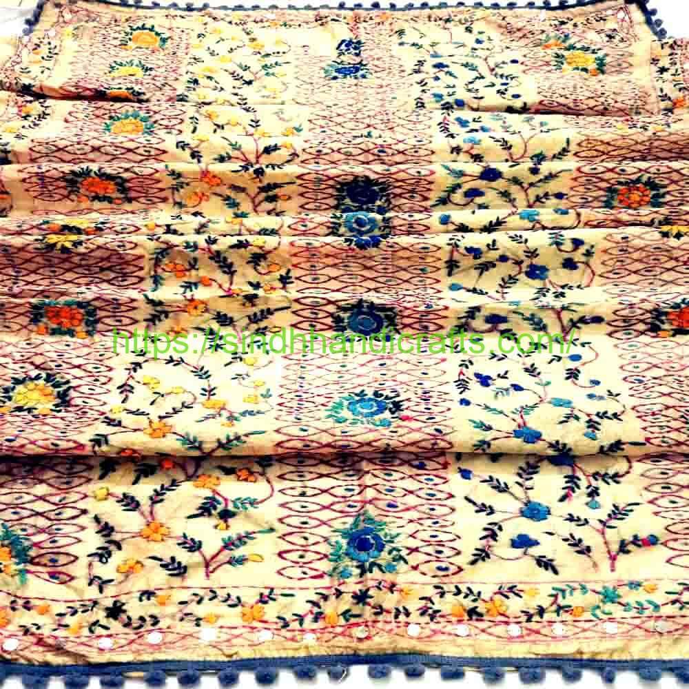 Indian Organza Dupatta Border 12b Traditional Hand Embroidery Organza Dupatta