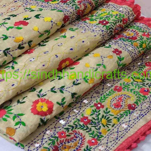 Floral Print Organza Dupatta