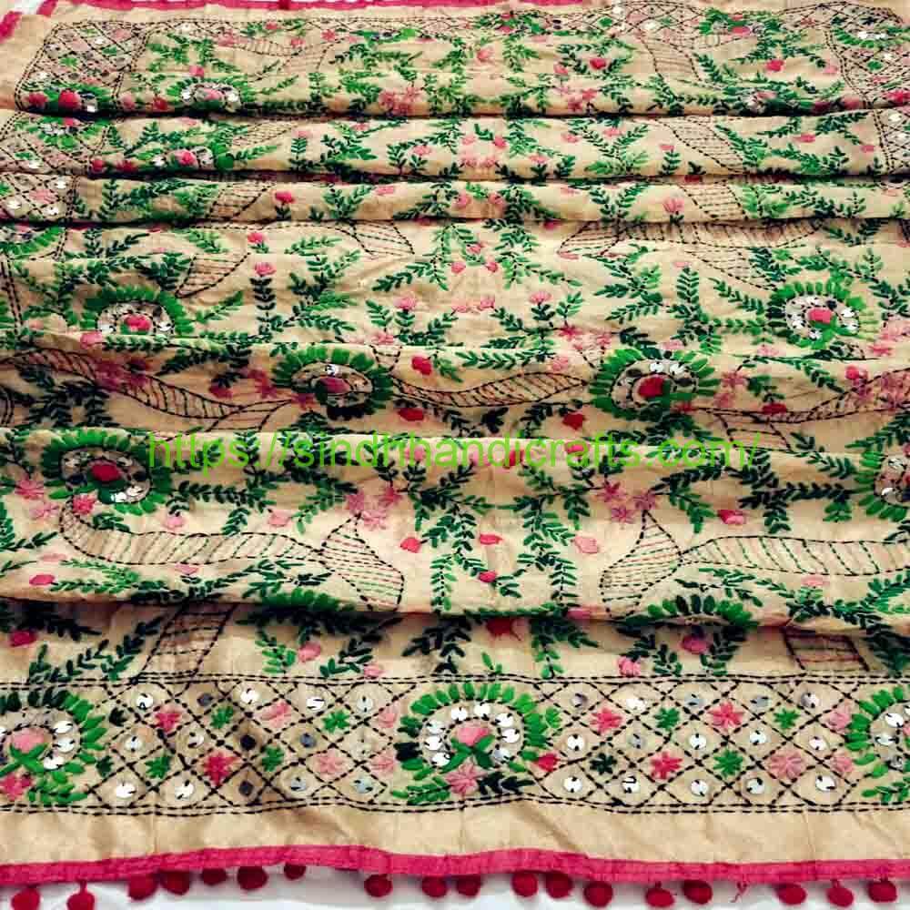 Indian Organza Dupatta Border 5 Fancy Organza Floral Dupatta