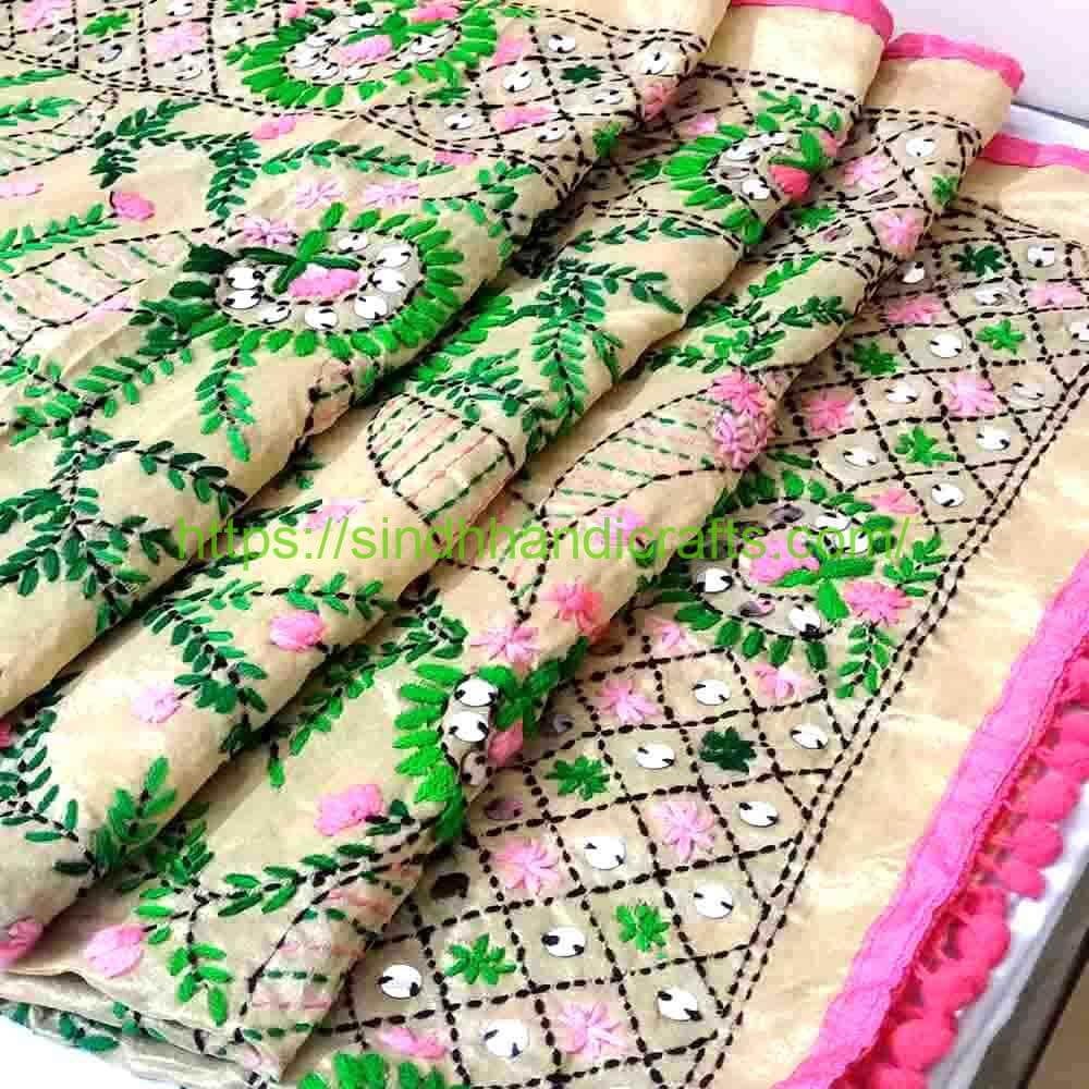 Indian Organza Dupatta Border 5a Fancy Organza Floral Dupatta