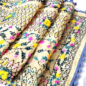Lush Embroidered Organza Dupatta