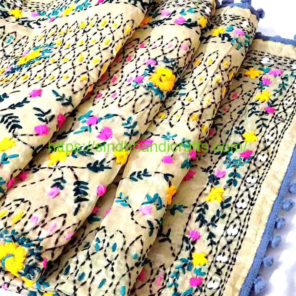 Indian Organza Dupatta Border 9a Lush Embroidered Organza Dupatta