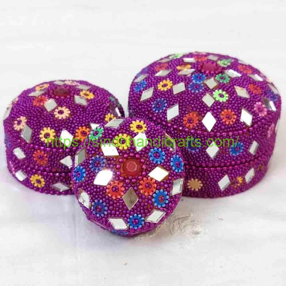 Metal Beaded Jewel Case 6a Handcrafted Jewelry Box Pakistan