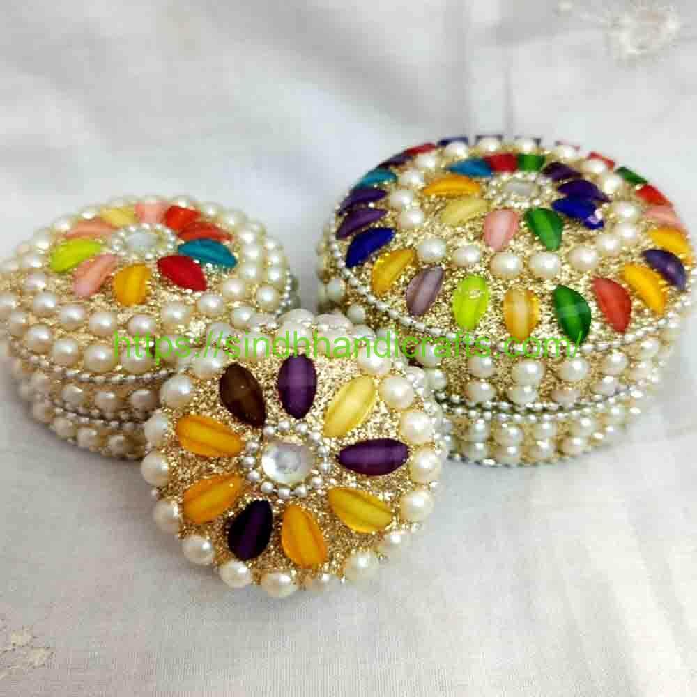 Pearl Beaded Jewel Case 3a Handcrafted Jewellery Box Online Pakistan