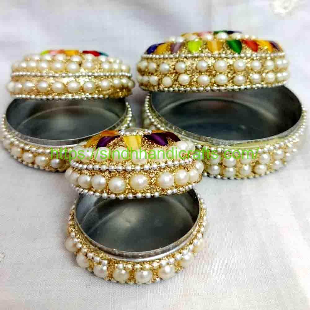 Pearl Beaded Jewel Case 3b Handcrafted Jewellery Box Online Pakistan