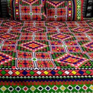 Traditional Sindhi bed sheet design