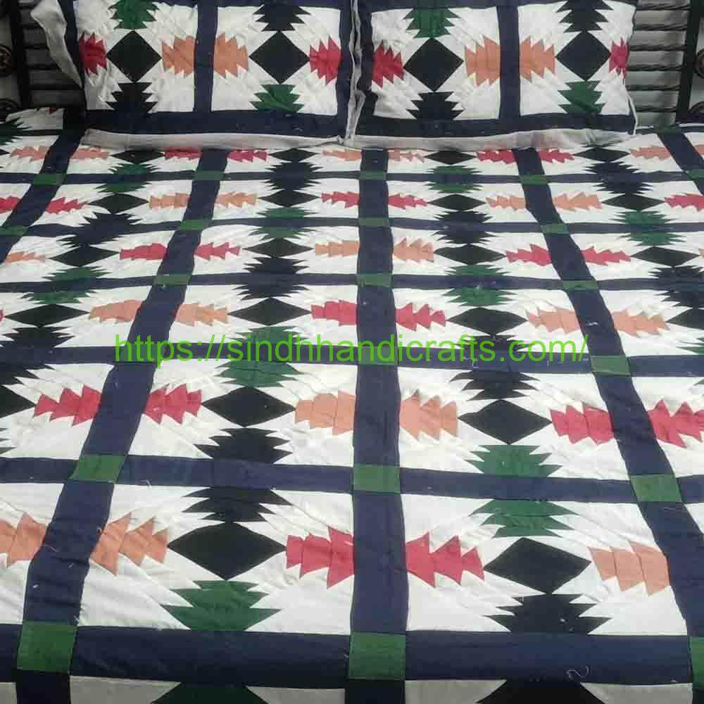 Rilli Style Bedsheet 3a Traditional Rilli Bed Sheet