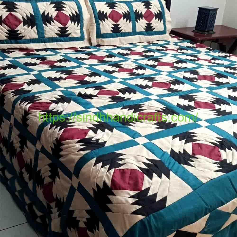 Rilli Style Bedsheet 8b Traditional Rilli Bed Sheet