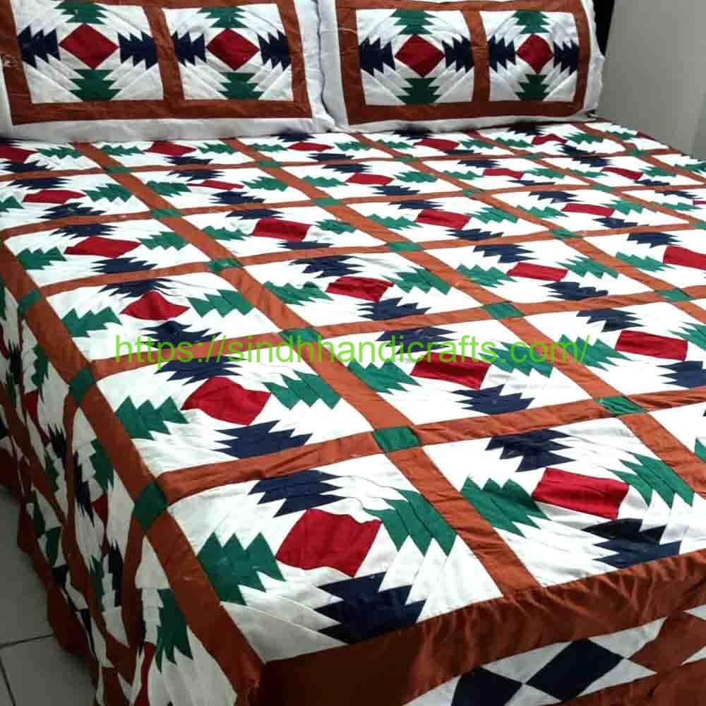 Rilli Style Bedsheet 9b Traditional Rilli Bed Sheet