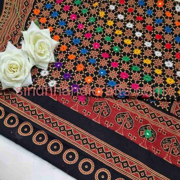 Beautiful Hand Work Sindhi Embroidery Dupatta