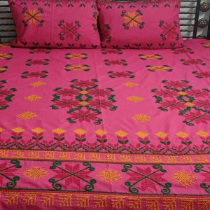 Sindhi Embroidery Bed sheets