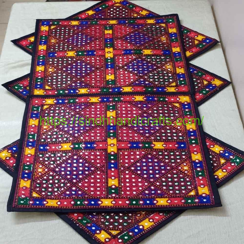 5pc Cushion Cover 1a Needle work Cushion Cover Design with Sindhi Dastkari