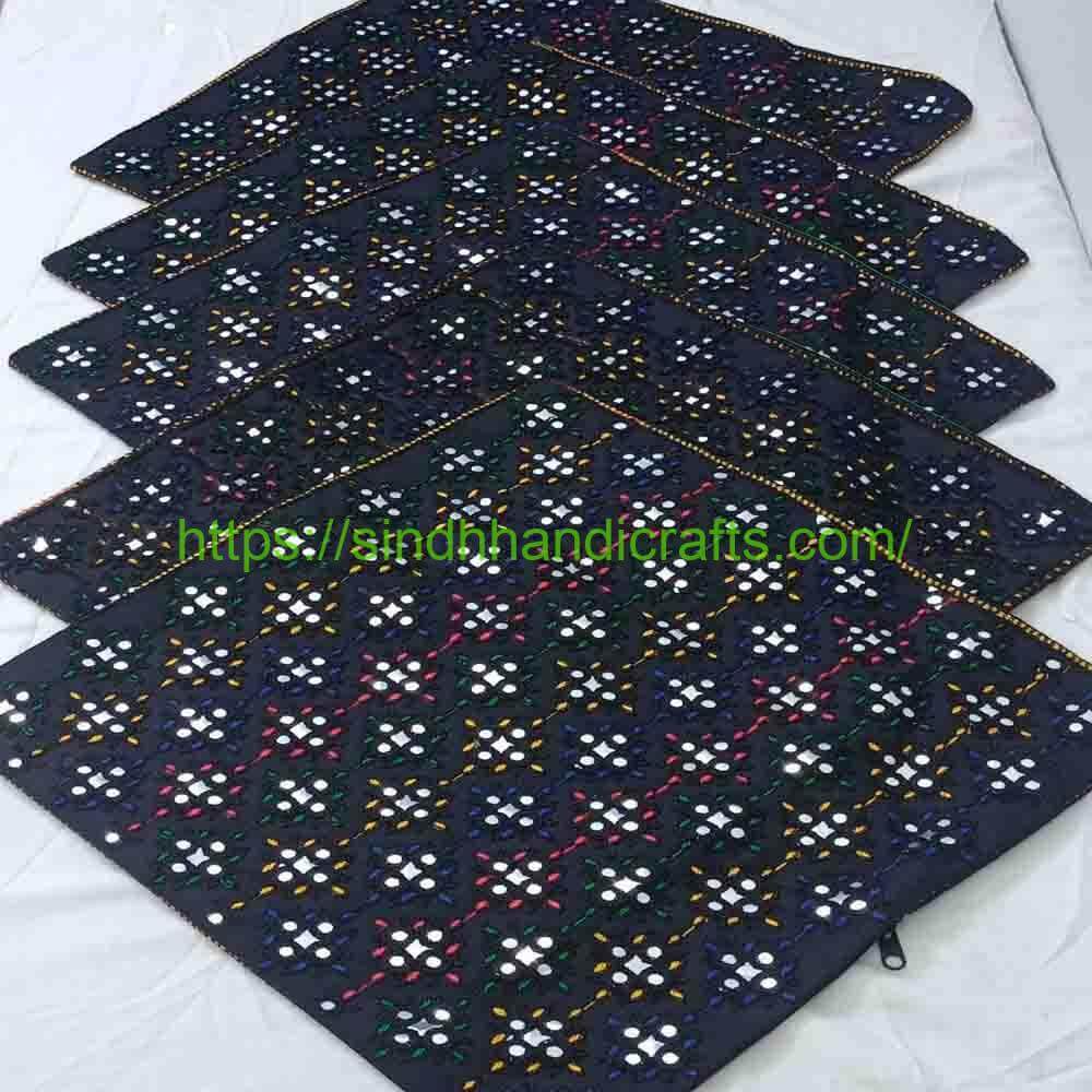 5pc Cushion Cover 5 Elegant Cushion Covers with Traditional Embroidery