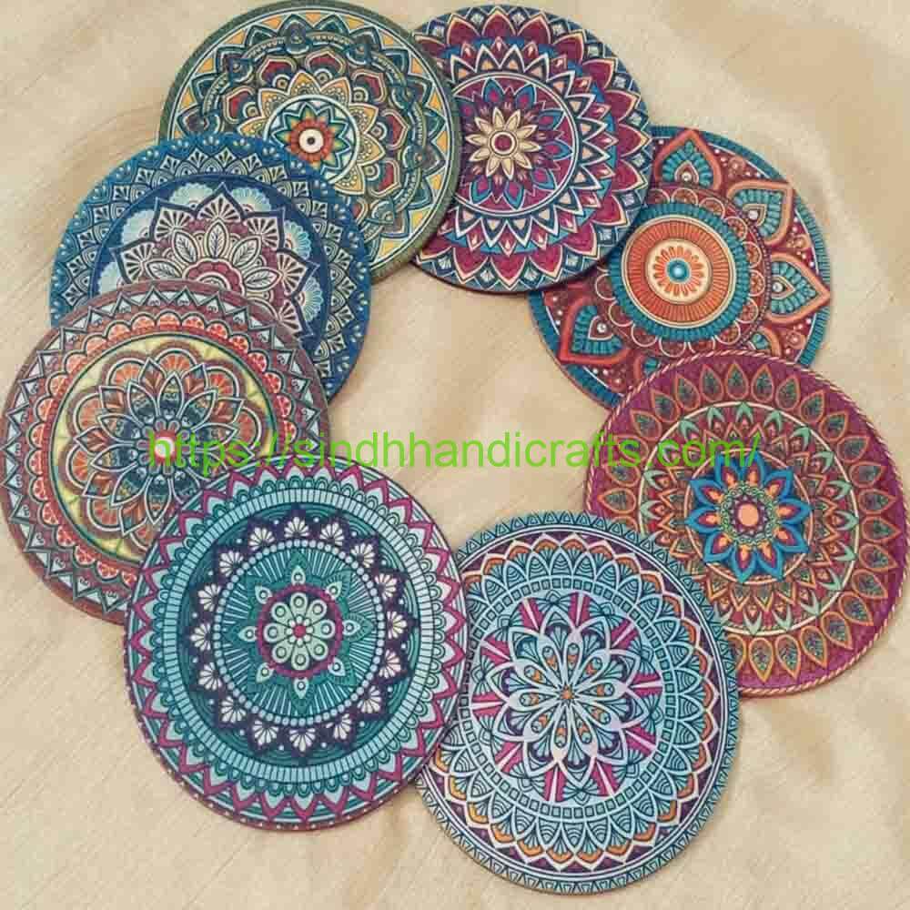 Tea Coaster 5b Stylish & Colorful Tea Coaster set
