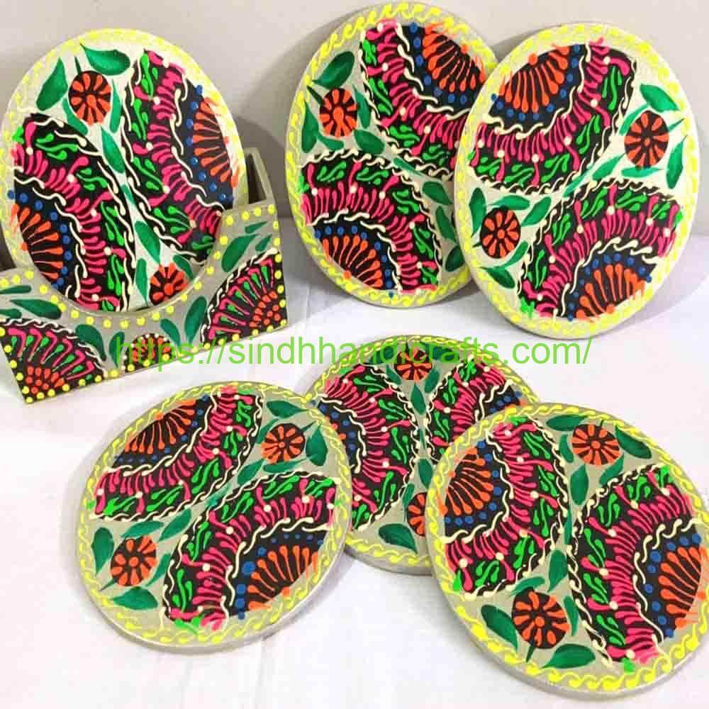 Tea Coaster 9 Hand Painted Tea Coaster