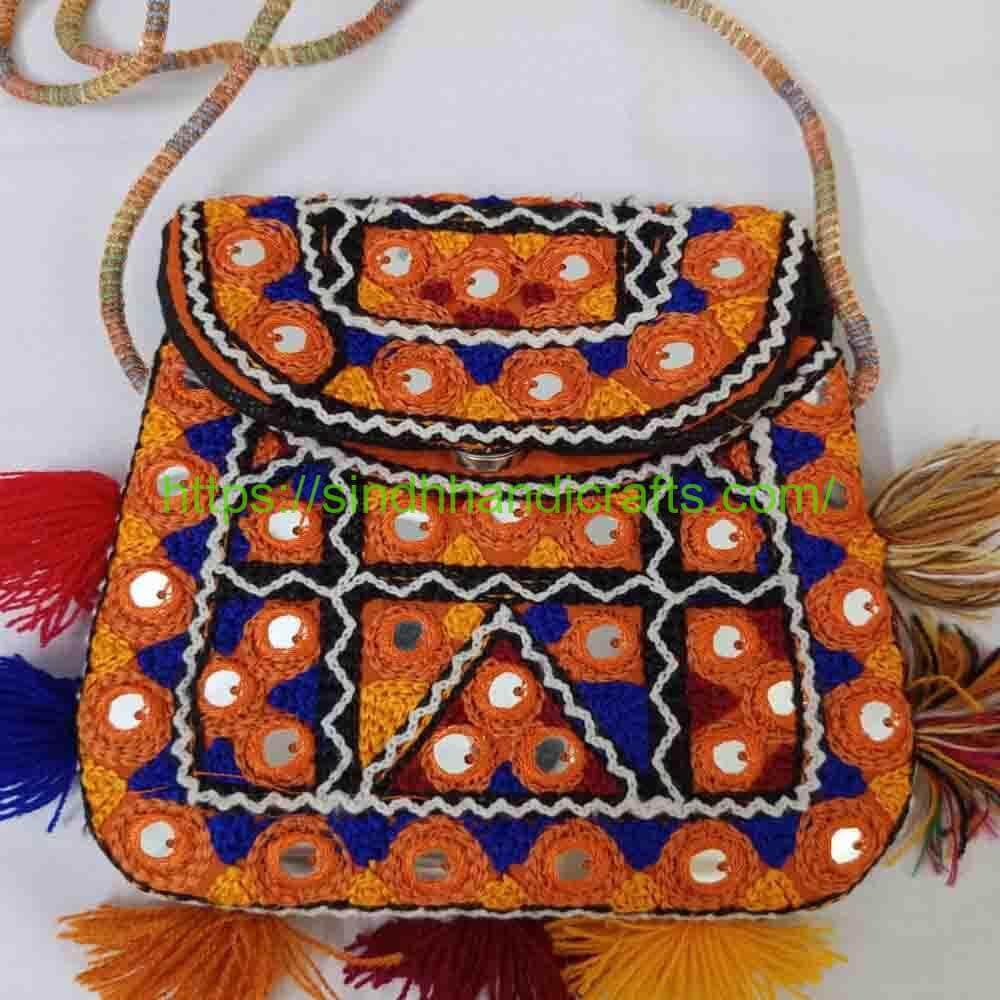 Kids Purse 19 Embroidered Sindhi Purse for Girls