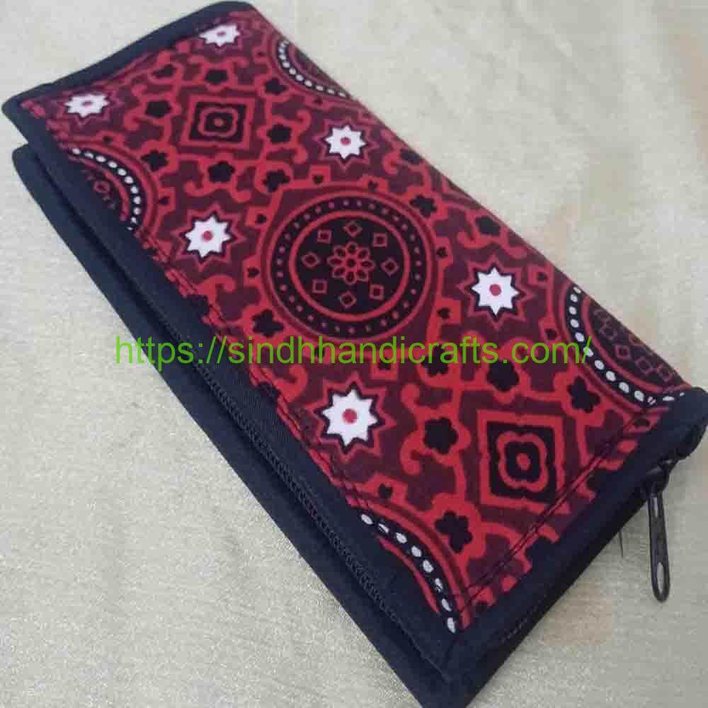 Ladies Purse 28 Traditional Ajrak Purse Design for Ladies