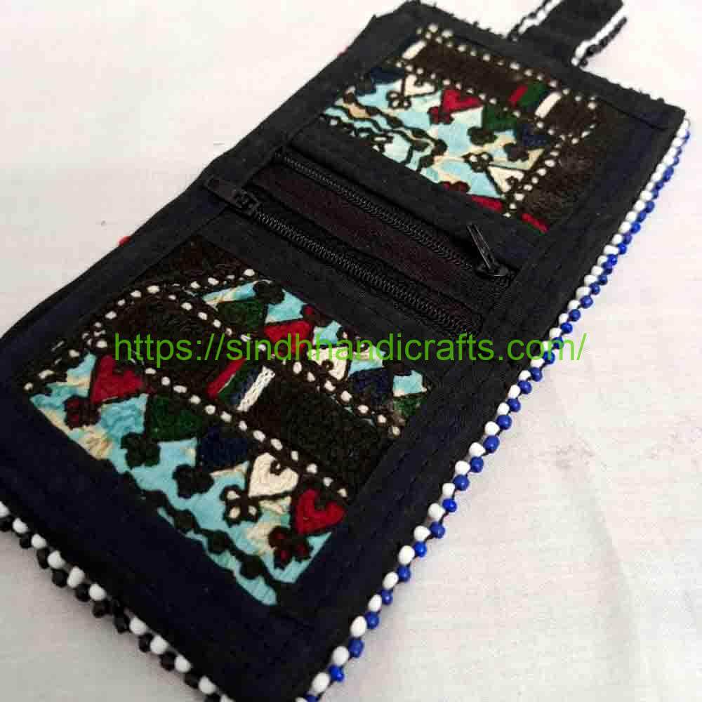 Wallet 60b Hand Embroidered Ladies Wallet