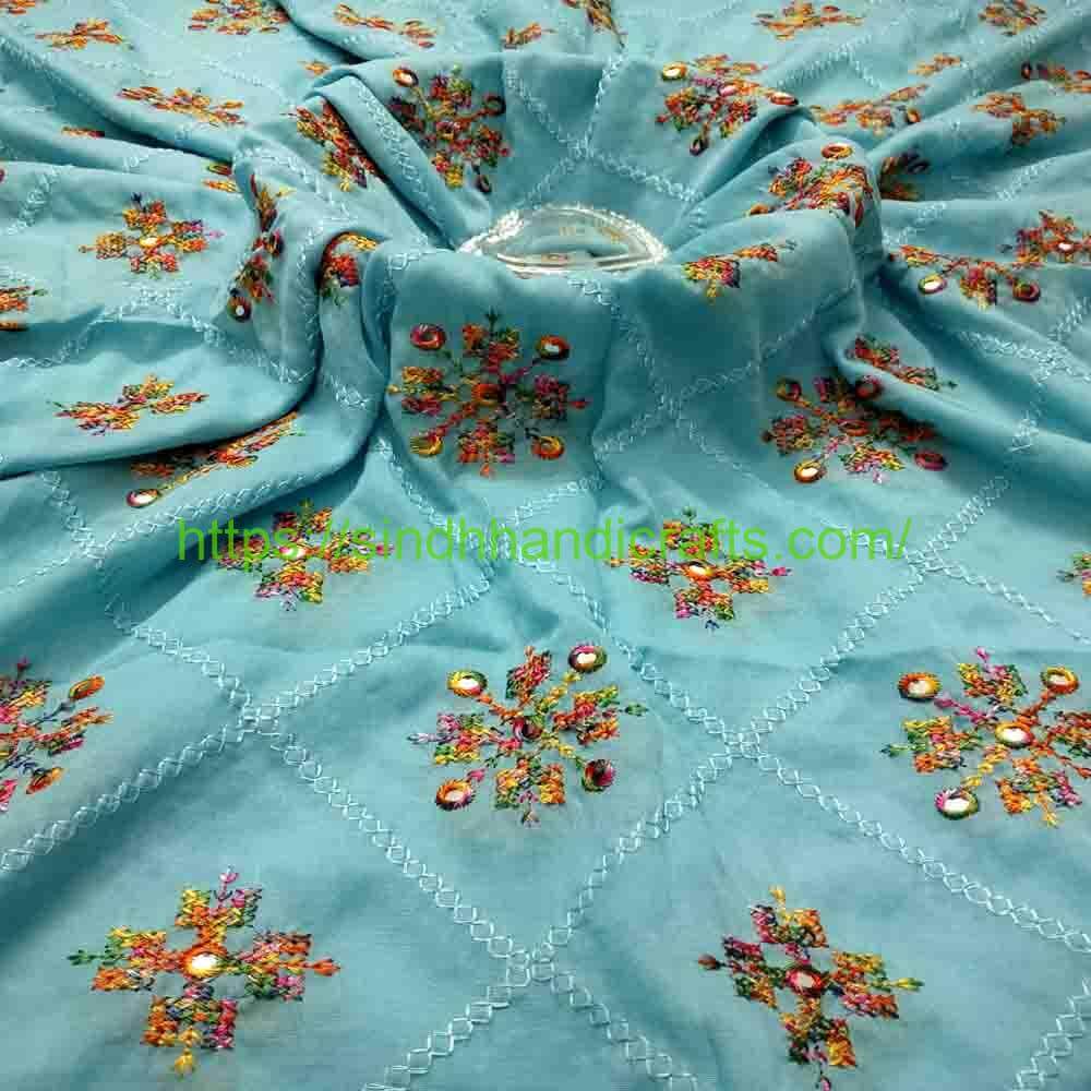 Cross Stitch Embroidered Chadar 14 Ladies Sindhi Chadar