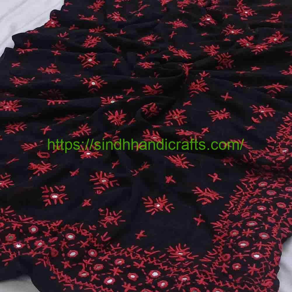 Hand Embroidered Chadar 37 Handmade Sindhi Chadar for Ladies