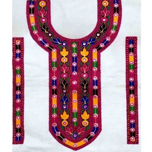 Sindhi Embroidery Neck Designs with Cuff set
