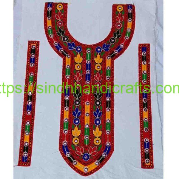 Stylish Neck Design with Cuff set