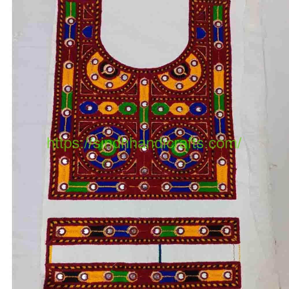 Neck Design Medium 2 Neck Design For Suit (Ladies) with Cuff set