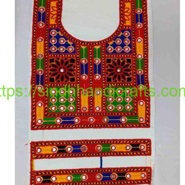 Sindhi Neck Design with Cuff set