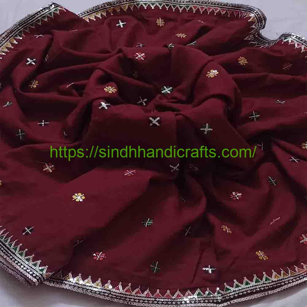 Sequence work Embroidered Chadar 18a Traditional Benazir Chadar Design for Ladies