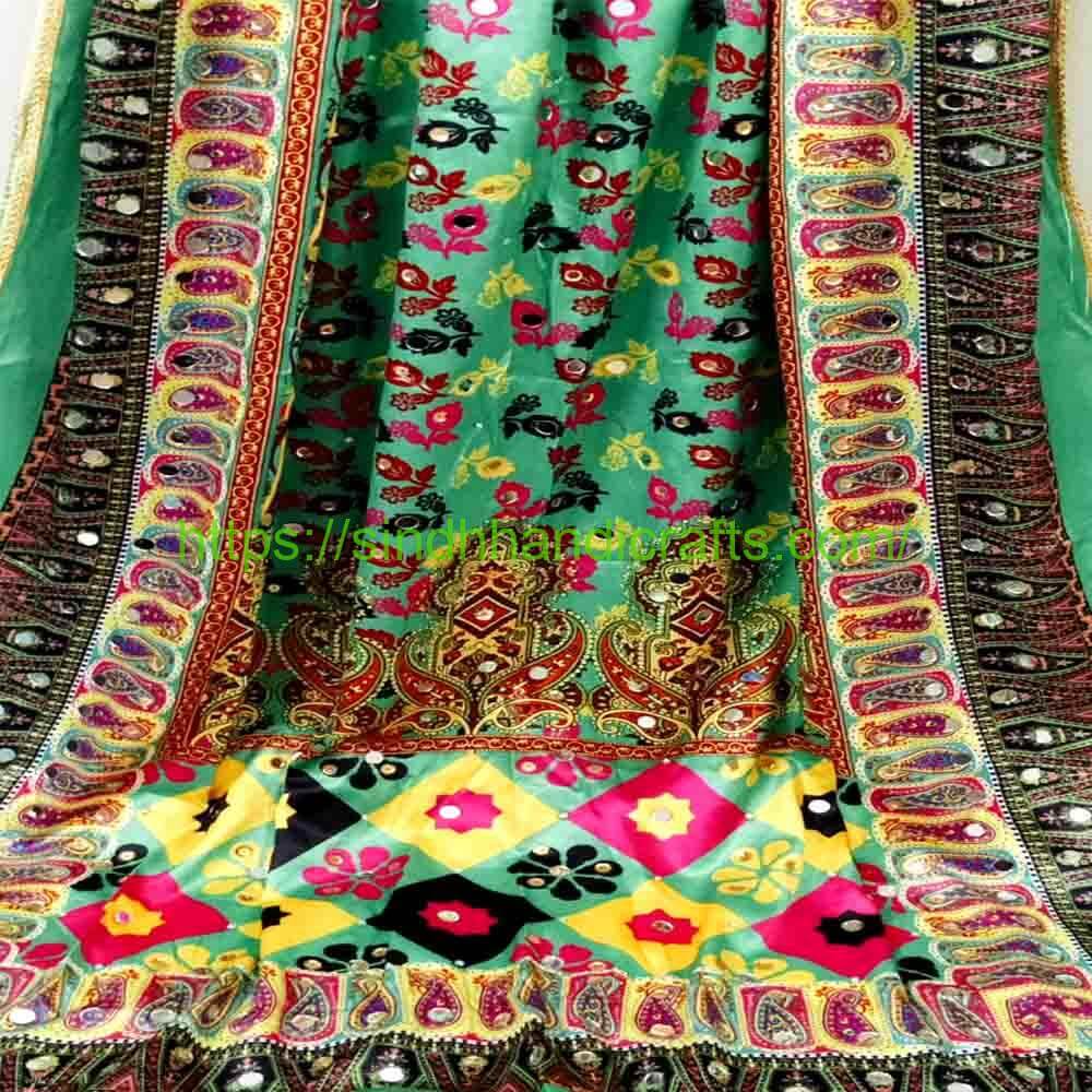 3D Raw Silk Dupatta 6a Stylish Dupatta Design for Girl