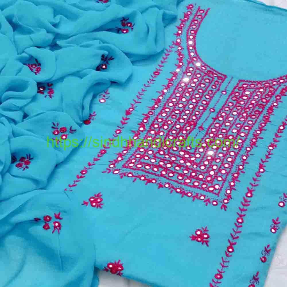 3pc Hand Embroidered Suit 21 Hand Embroidered Lawn Suit Design