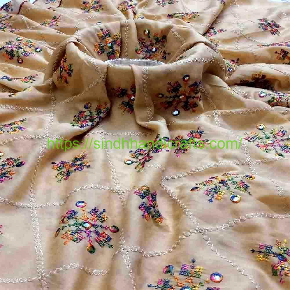 Cross Stitch Embroidered Chadar 15 Classy Lawn Chadar Design for Women