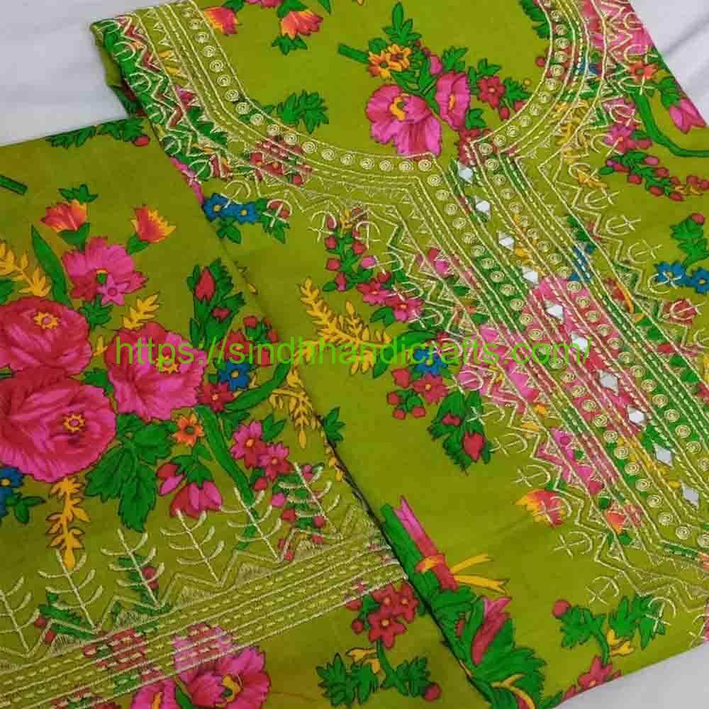 2 Piece Marina Embroidered Dress for Women 4 Sindhi Marina Embroidered Dress for Women