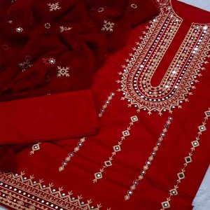 white christmas dresses Sindhi Stitch Hand Embroidered Kurtis | Traditional Cotton Wear main image 1