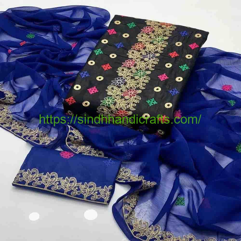 3 Piece Embroidered Dress for Women 8 Fancy Dress for Girls